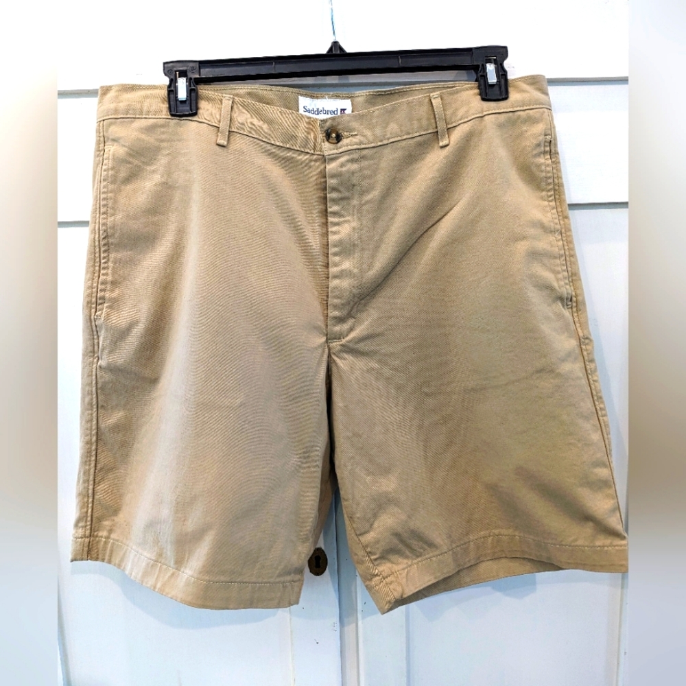 Saddlebread Mens 36 waist casual khaki shorts